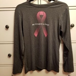 Under Amour breast cancer shirt